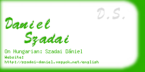 daniel szadai business card