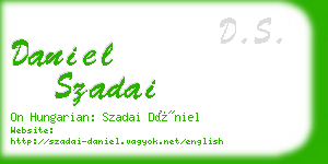 daniel szadai business card